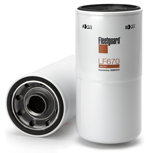 [LF670] OIL FILTER CELLULOSE SPINON - LF670